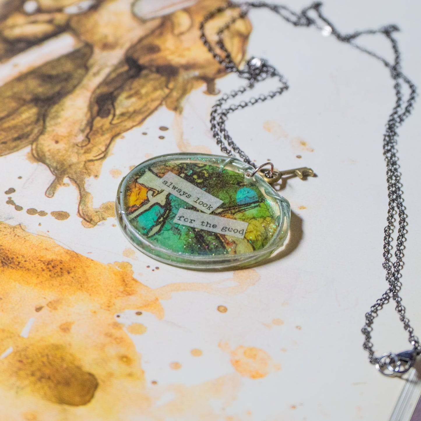 "Look for the Good" Pendant Necklace