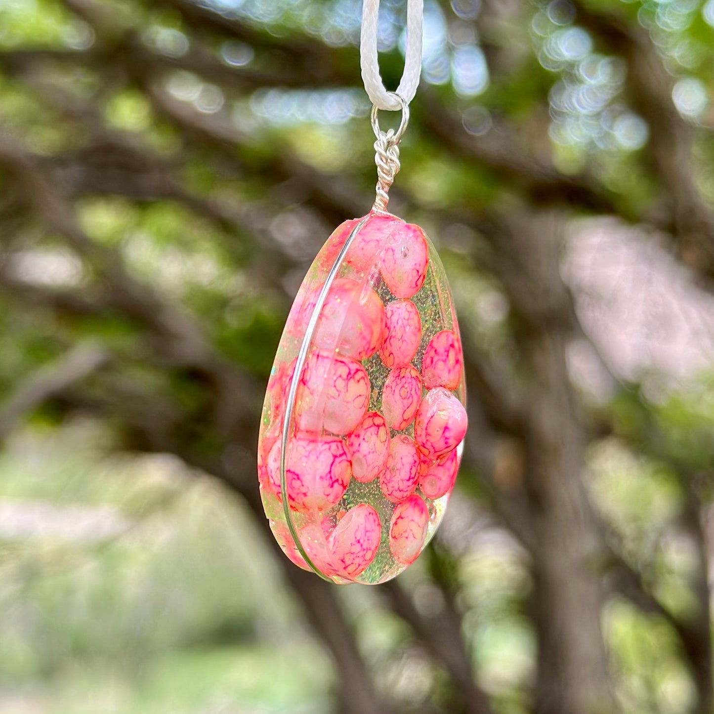 Pink Bubblegum Pendant Necklace