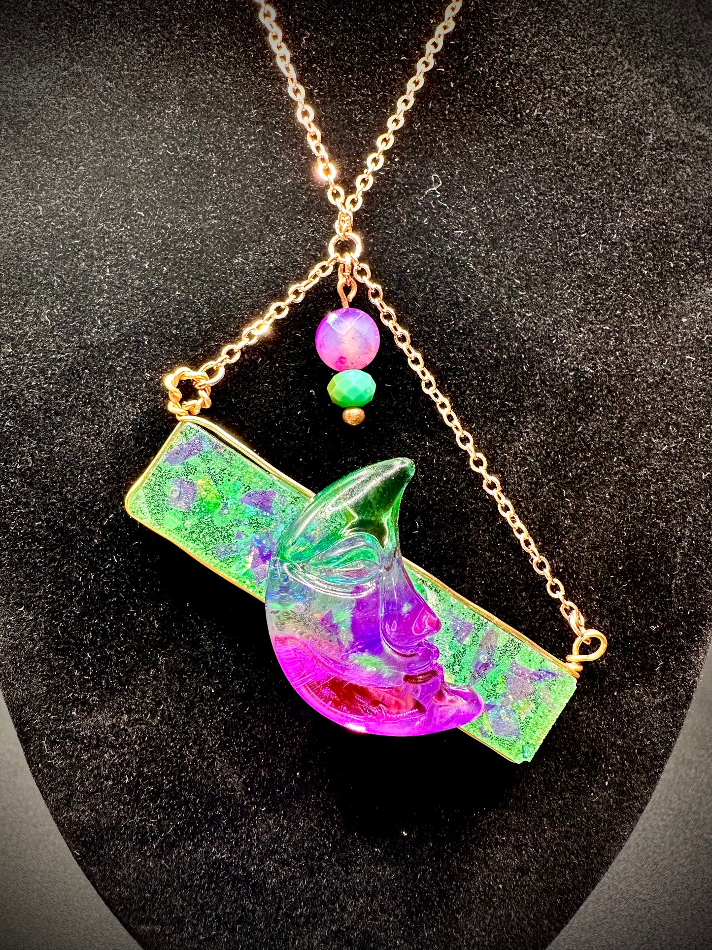 Moon Glow Necklace (UV Reactive)