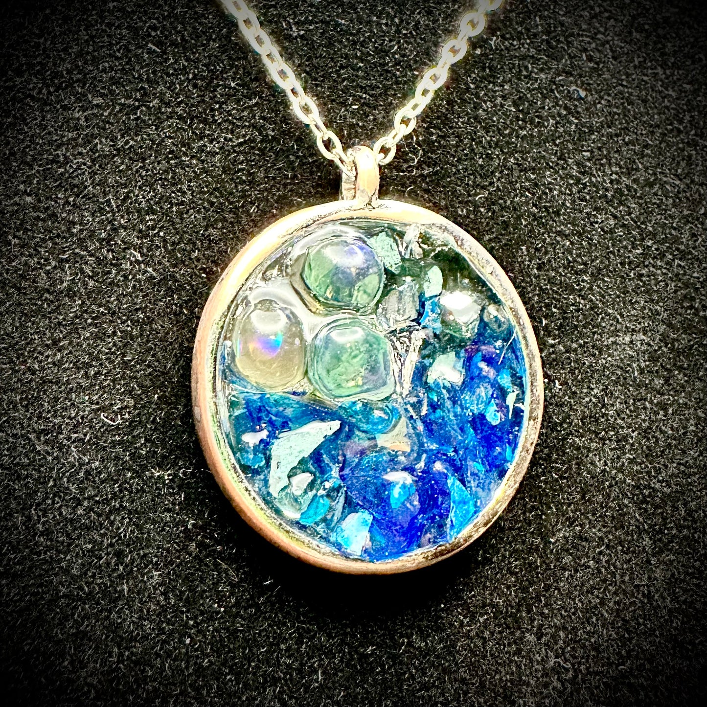 Ocean Wave Pendant Necklace