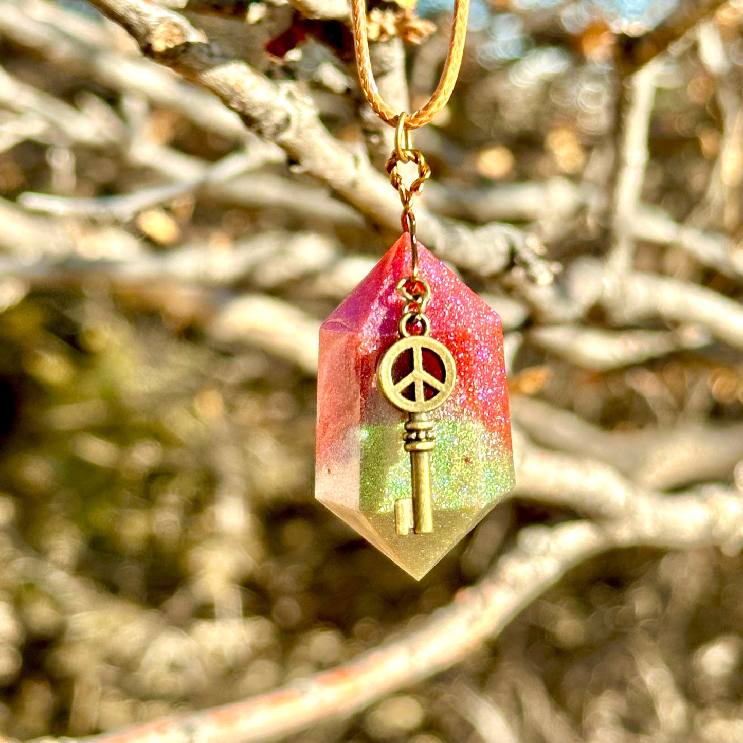 Peace Key Pendant