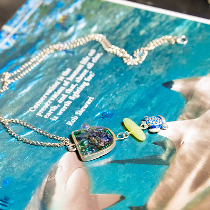"Turtle Bay" Ocean Talisman Pendant Necklace