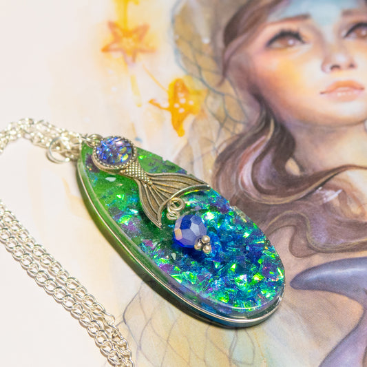 Mystical Mermaid Pendant Necklace