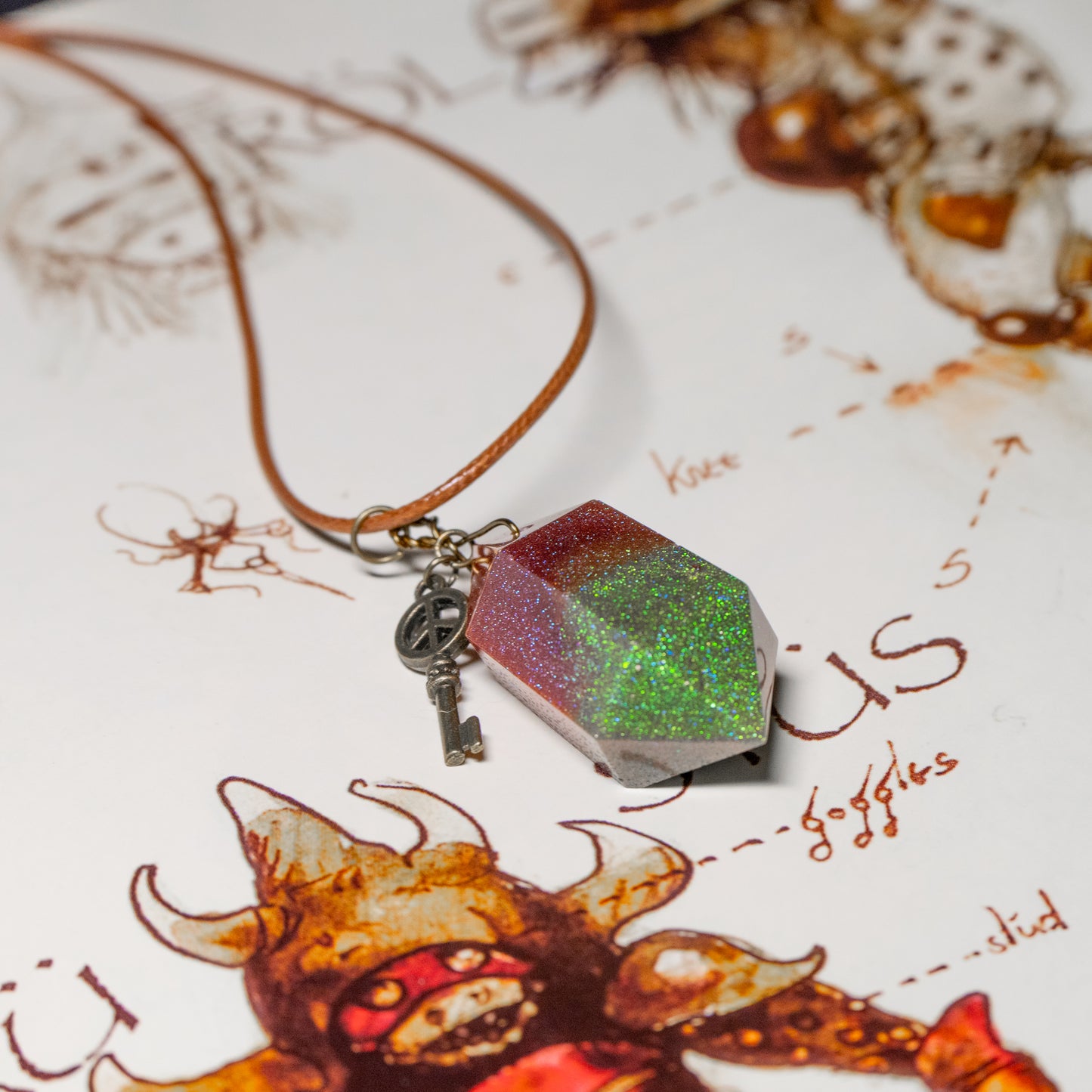 Peace Key Pendant