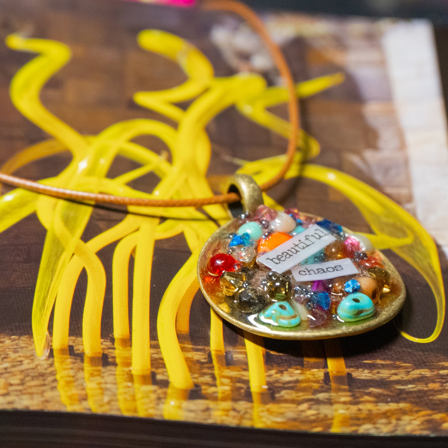 Beautiful Chaos Inspiration Pendant Necklace