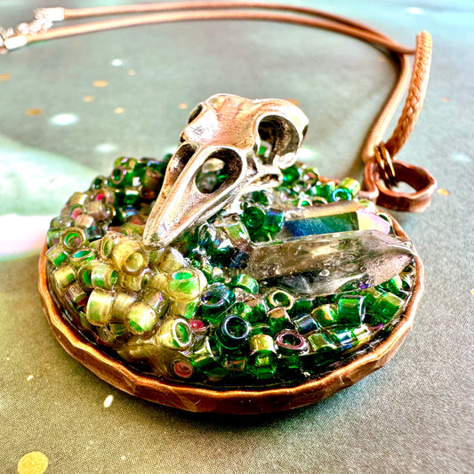 Skull Forest Pendant Necklace