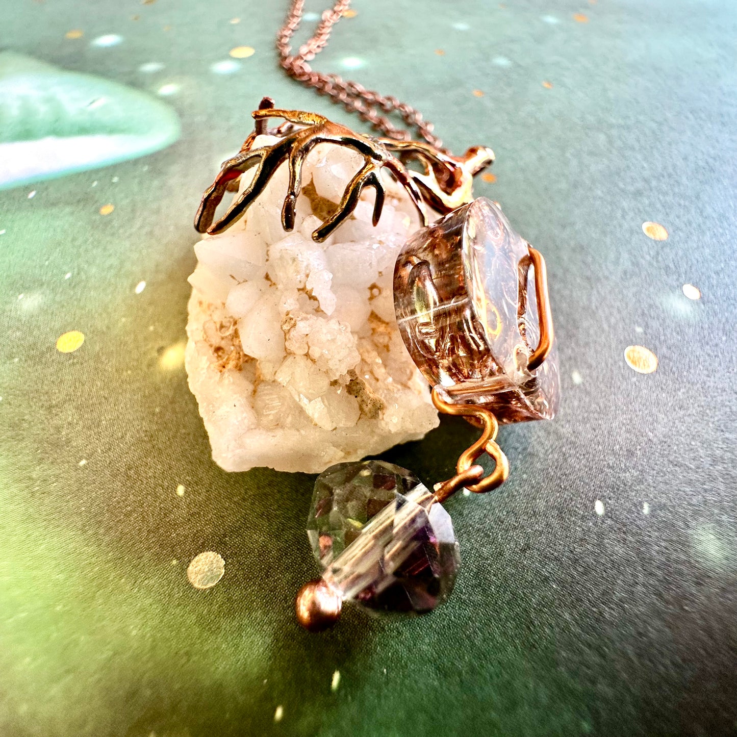 Tree Branch Stone Pendant Necklace