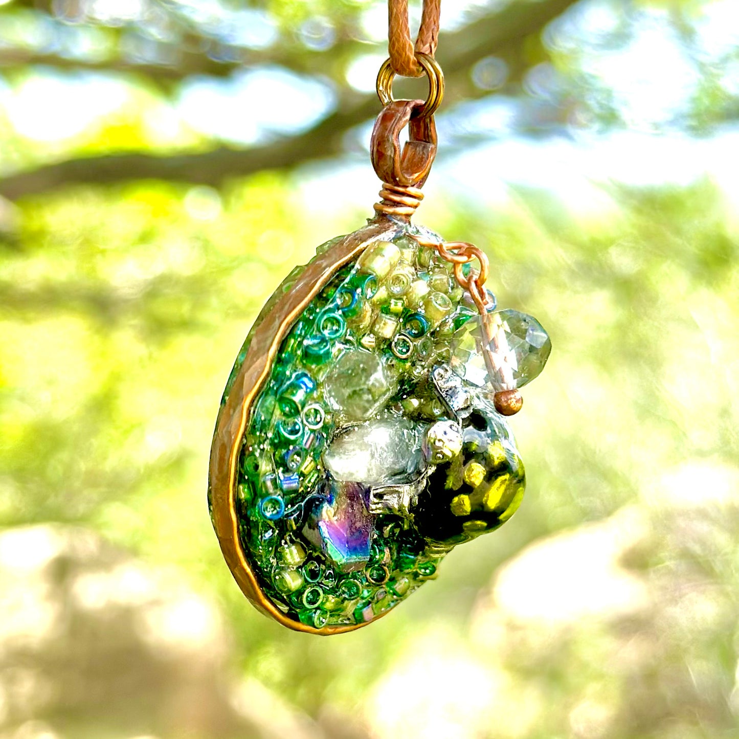 Turtle Forest Pendant Necklace