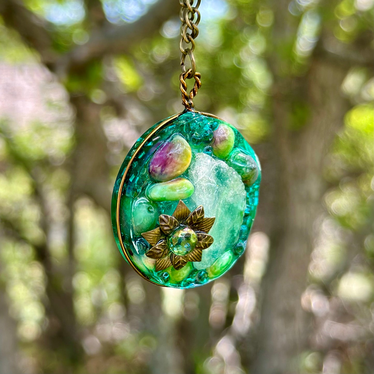 Riverbed Gemstone Necklace