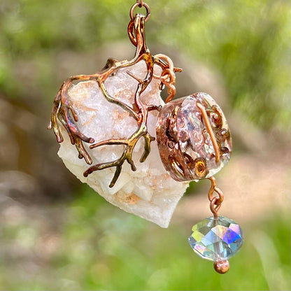 Tree Branch Stone Pendant Necklace