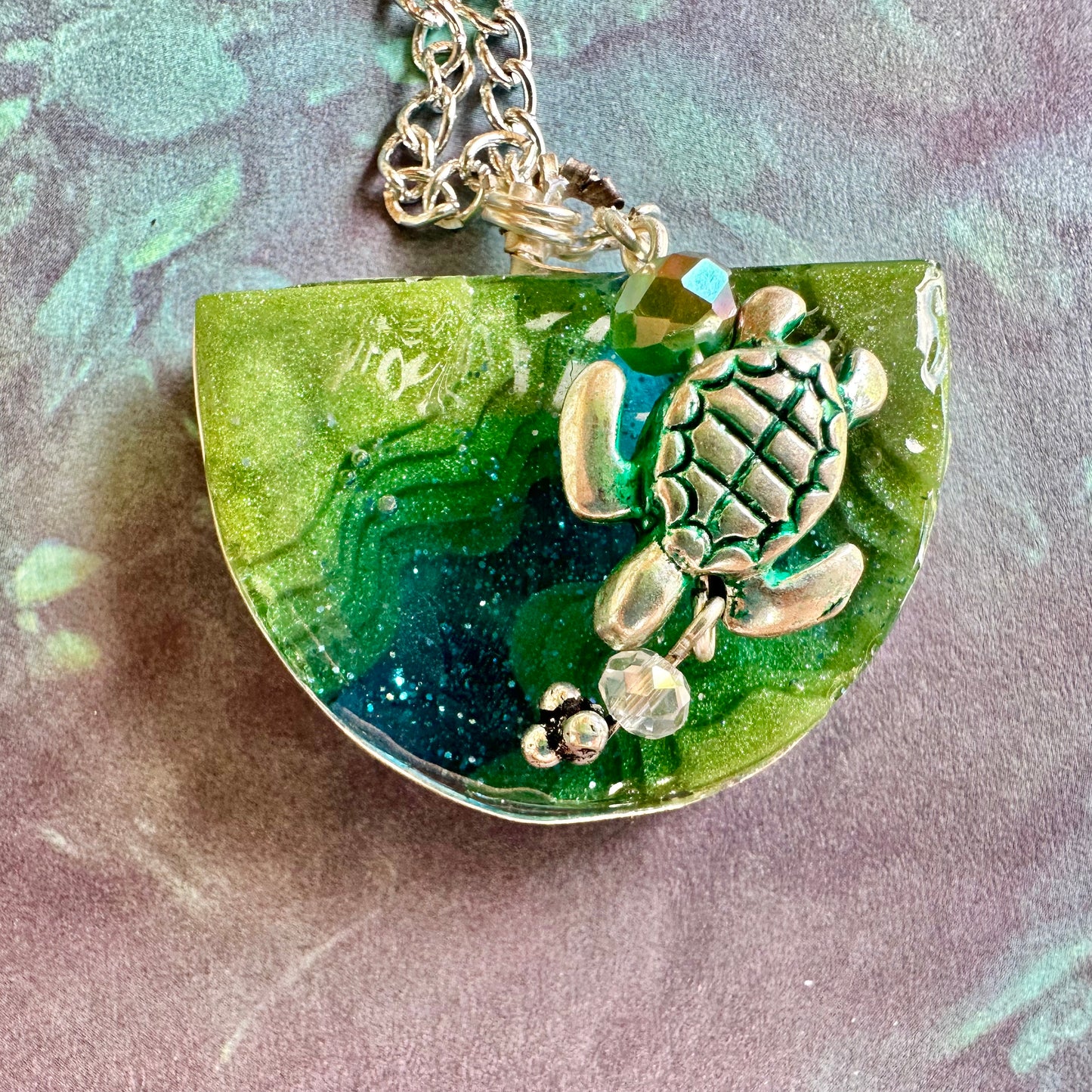 Sea Turtle Bay Charm Necklace
