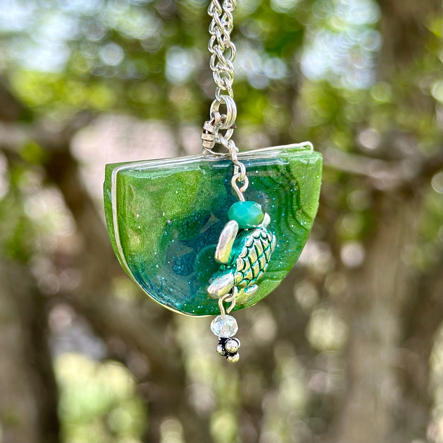 Sea Turtle Bay Charm Necklace