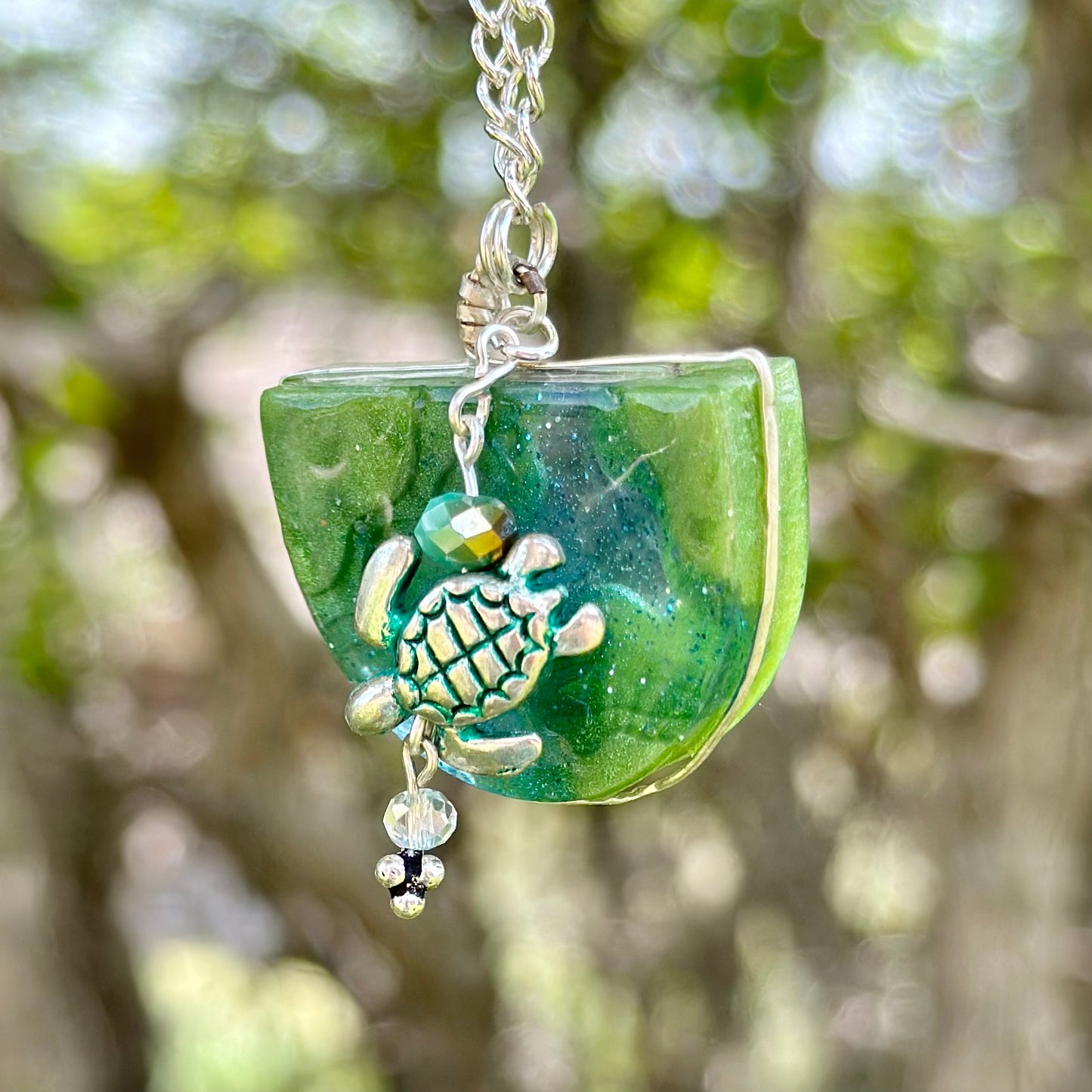 Sea Turtle Bay Charm Necklace