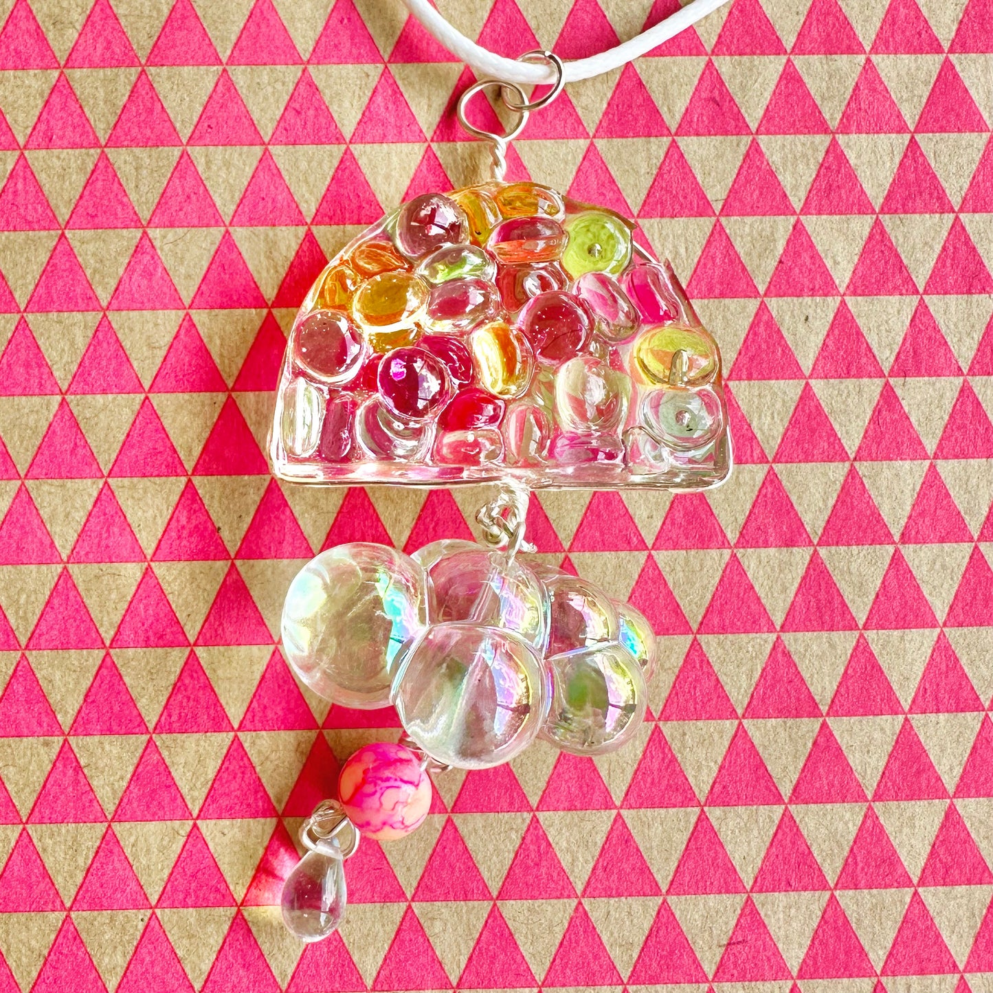 Rainbow Cloud Pendant Necklace