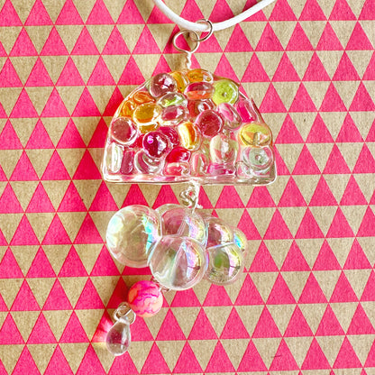 Rainbow Cloud Pendant Necklace