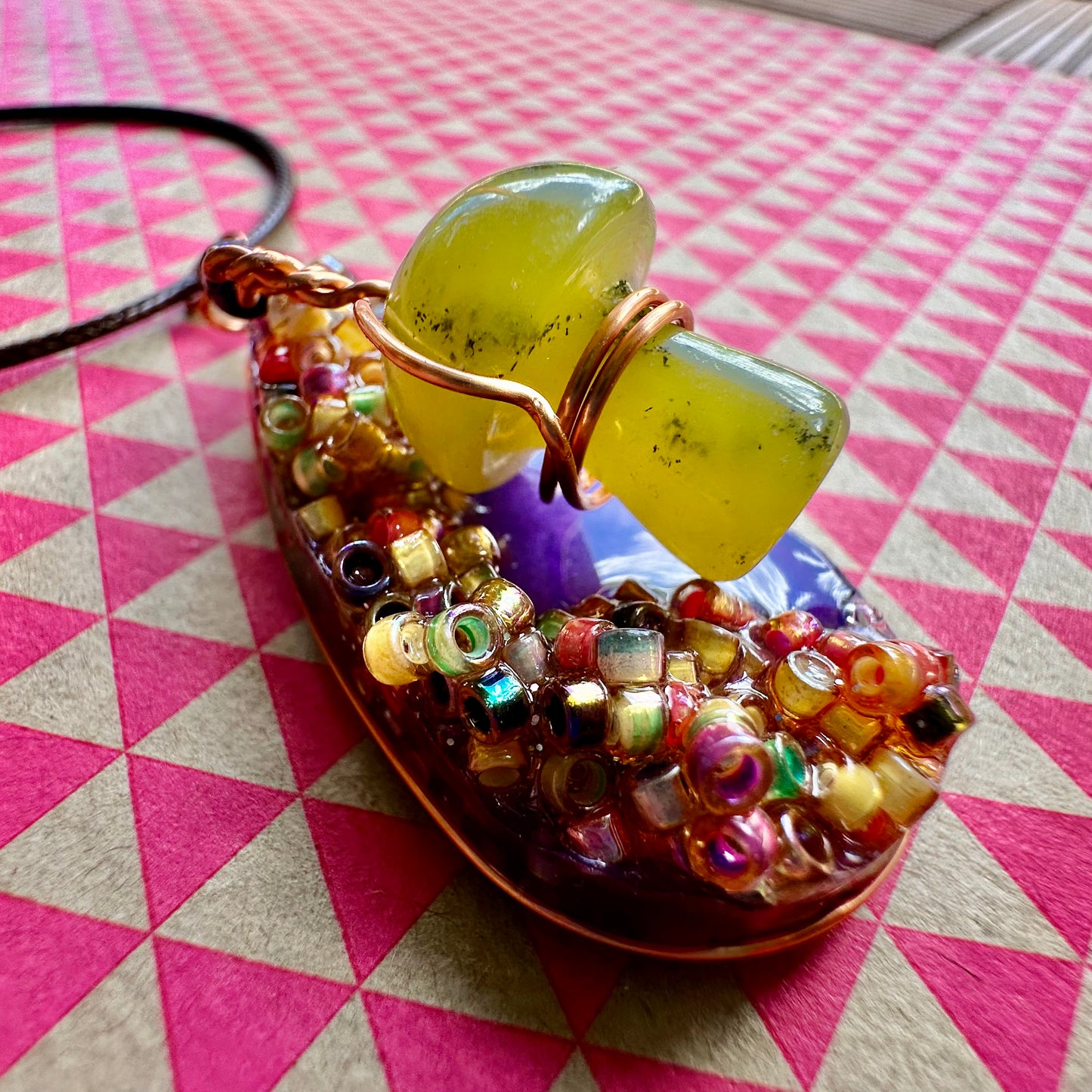 Mushroom Fidget Pendant Necklace