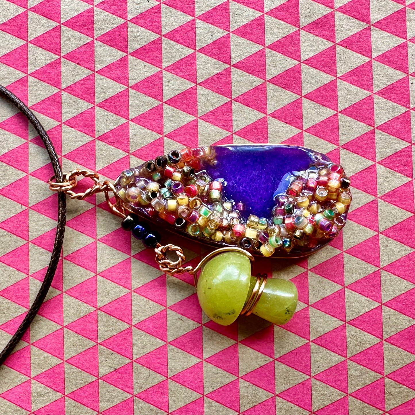 Mushroom Fidget Pendant Necklace