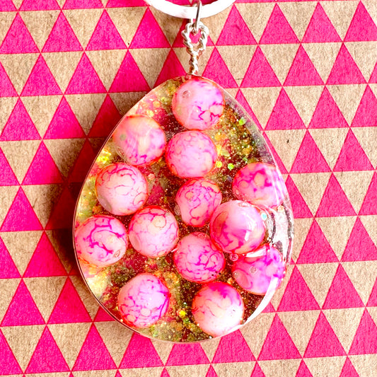 Pink Bubblegum Pendant Necklace
