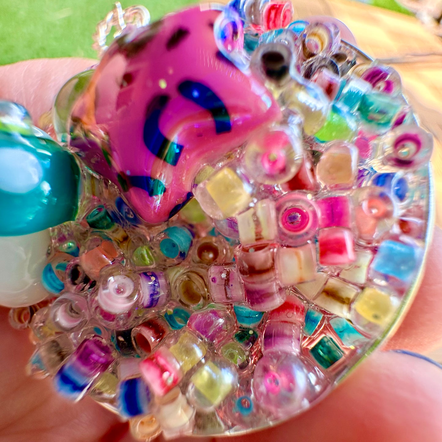 Rainbow Druzy with Star Pendant Necklace