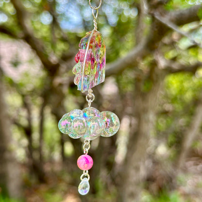 Rainbow Cloud Pendant Necklace