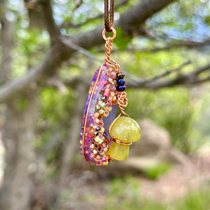 Mushroom Fidget Pendant Necklace