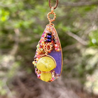 Mushroom Fidget Pendant Necklace