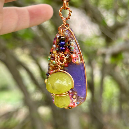 Mushroom Fidget Pendant Necklace