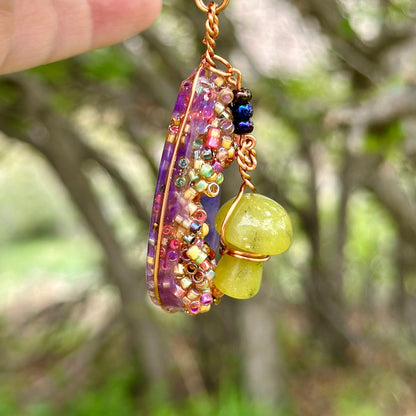 Mushroom Fidget Pendant Necklace