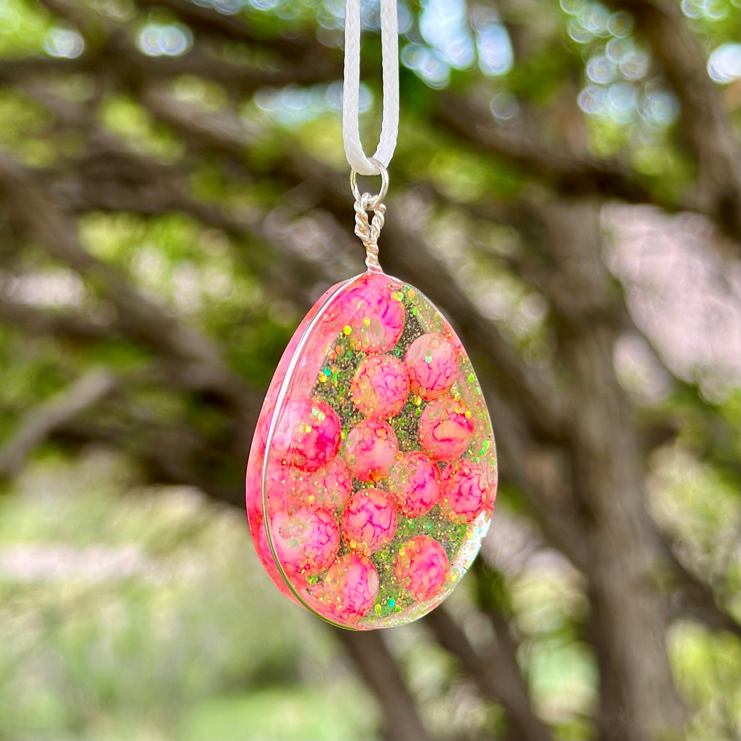 Pink Bubblegum Pendant Necklace