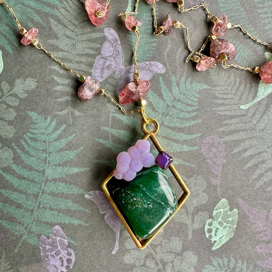 Curious Gemstone Diamond Necklace
