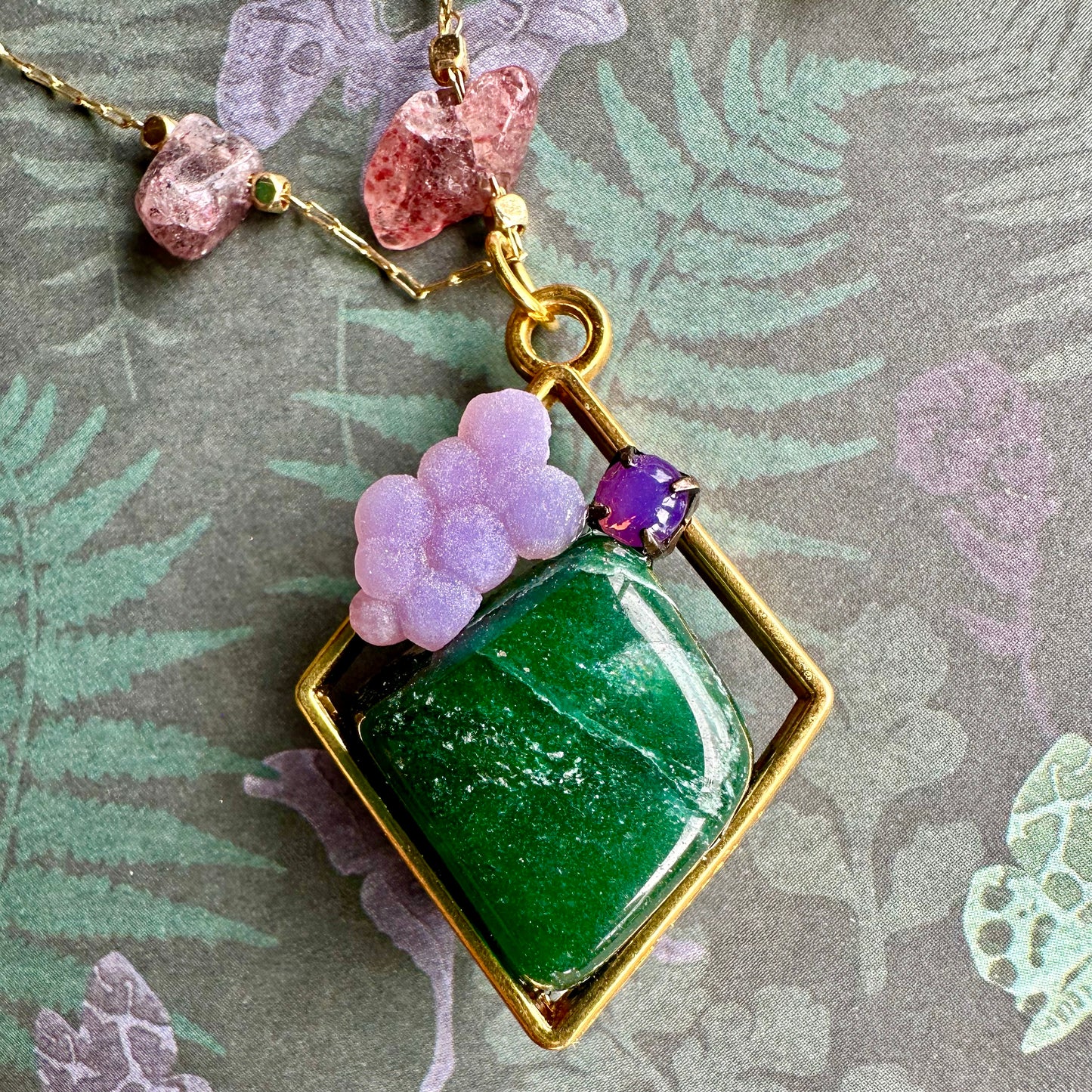 Curious Gemstone Diamond Necklace