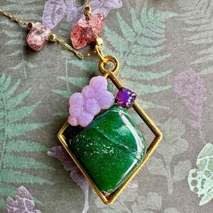 Curious Gemstone Diamond Necklace