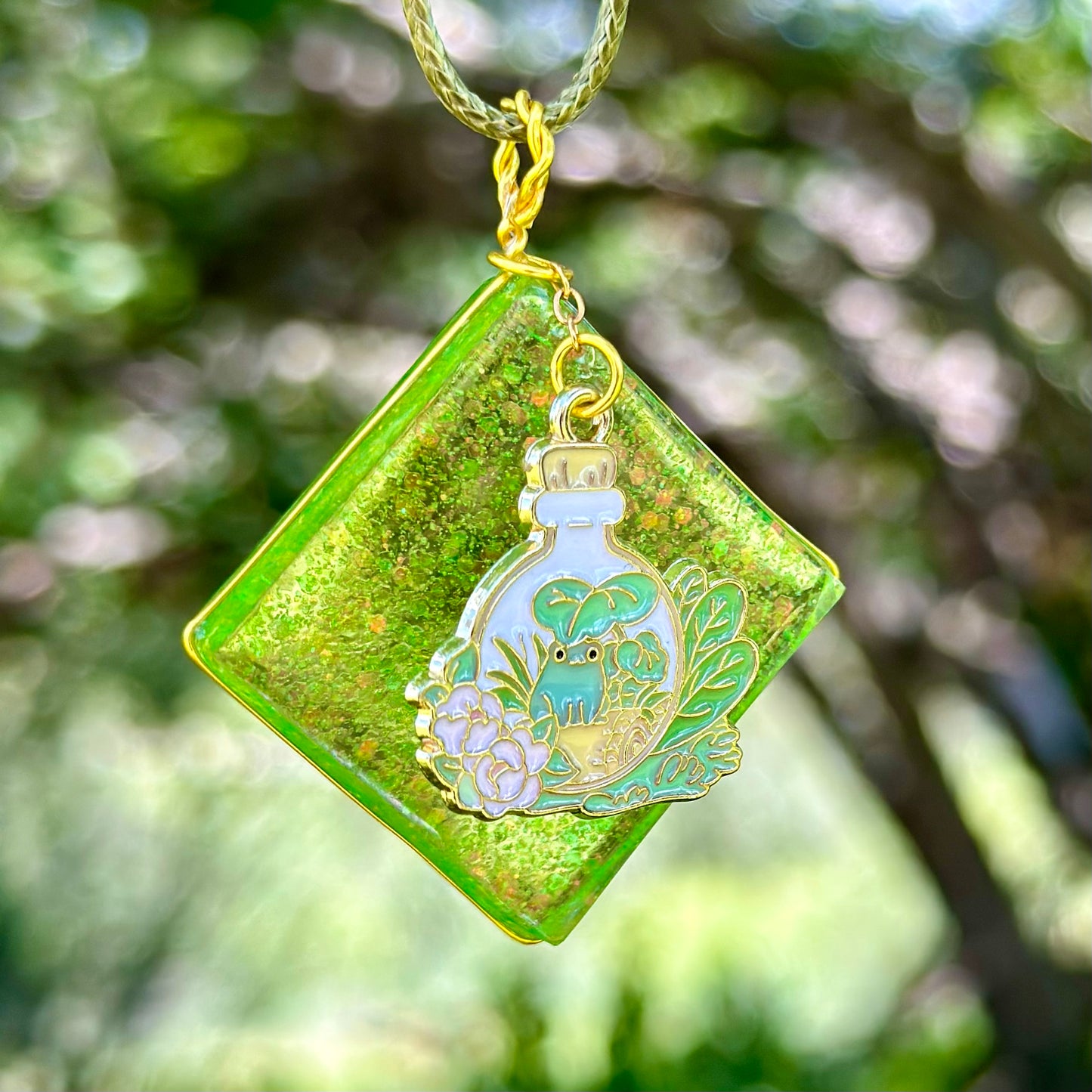 Froggy Potion Pendant Necklace