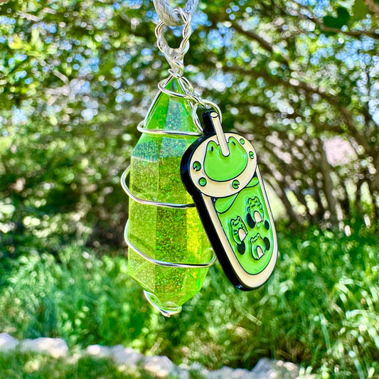 Froggy Boba Tea Necklace