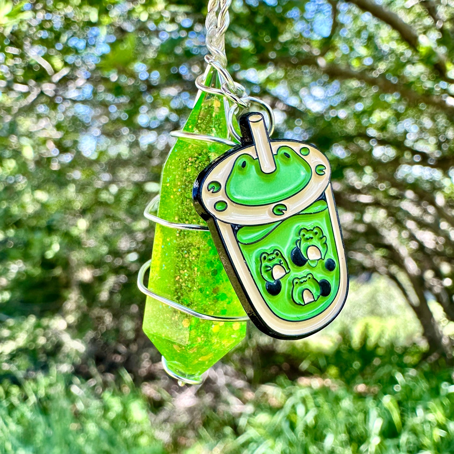 Froggy Boba Tea Necklace