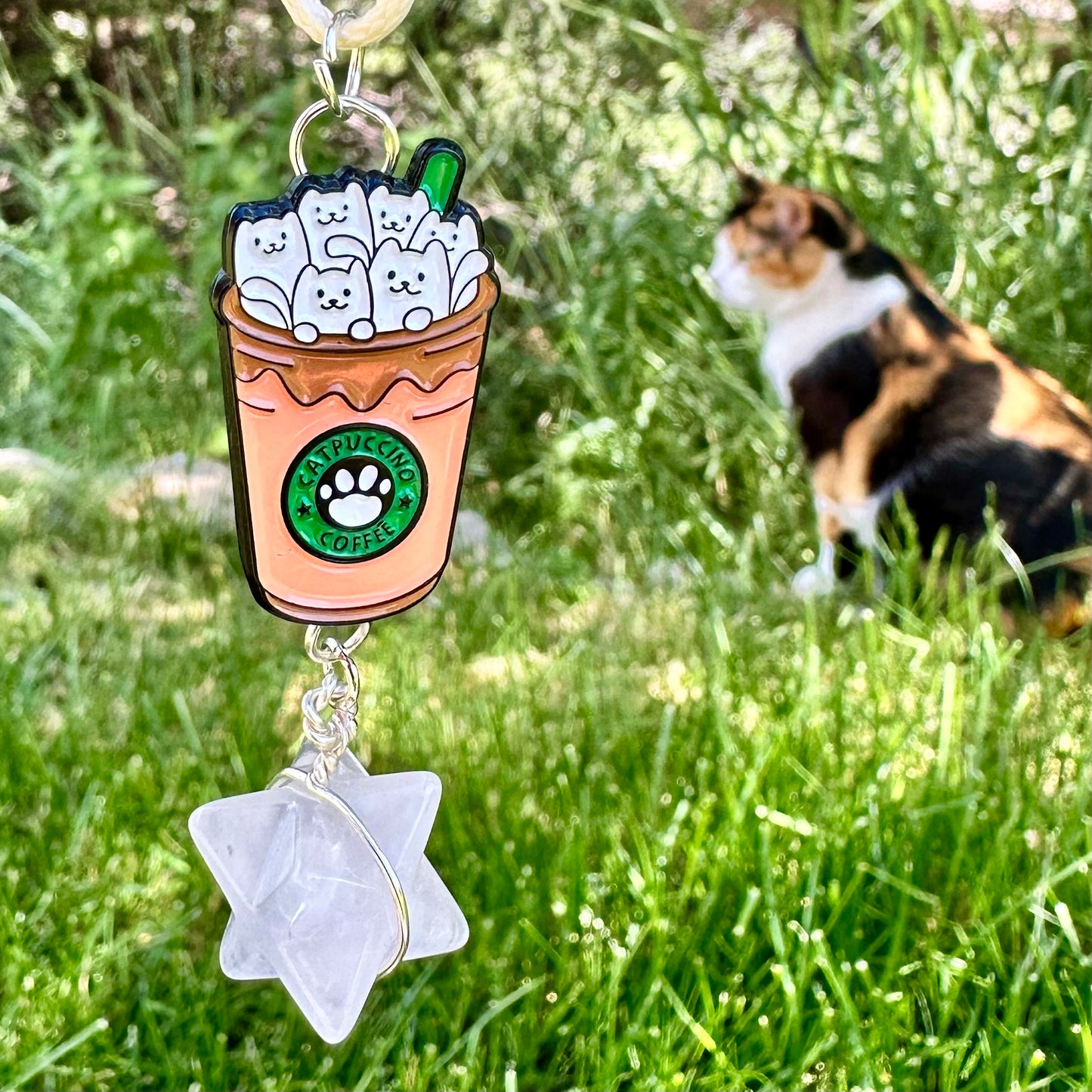 CATpuccino Charm Pendant Necklace