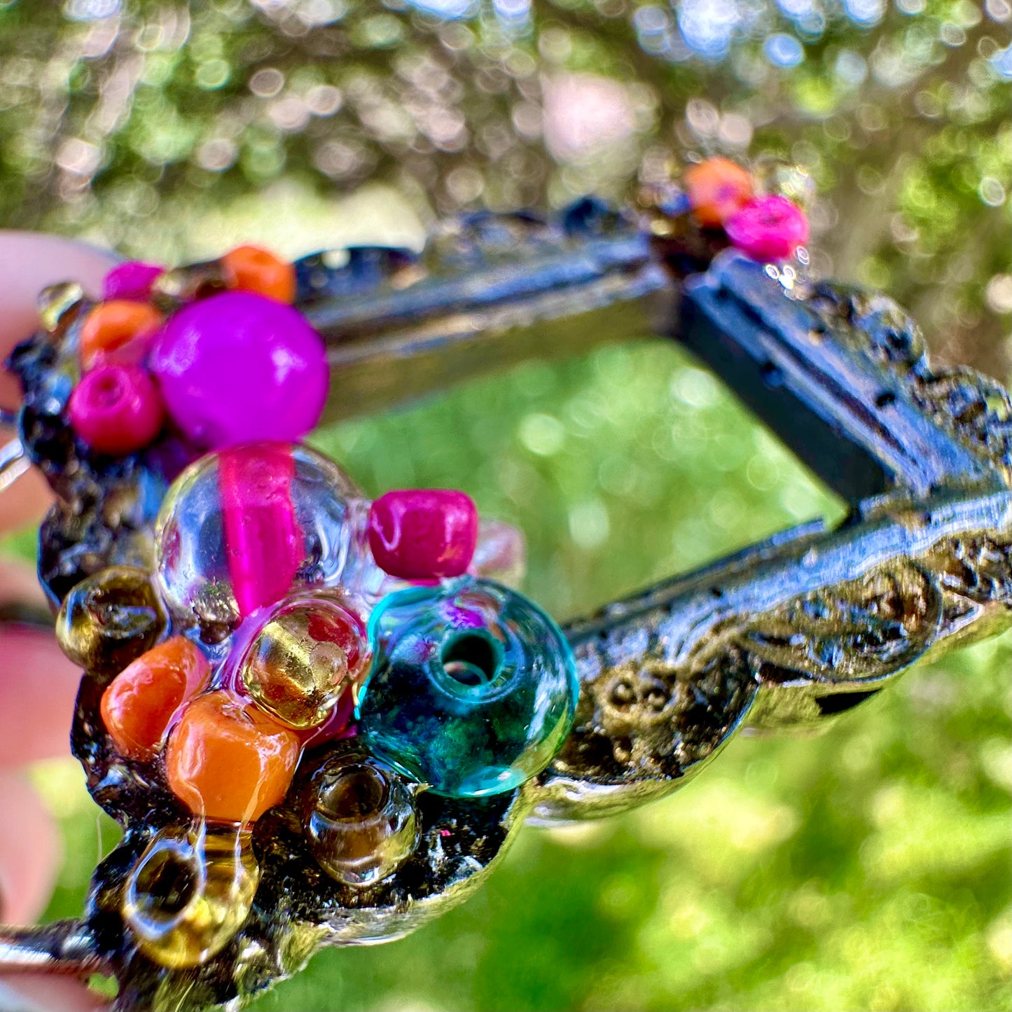 "Hear Me Roar" Frame Pendant Necklace