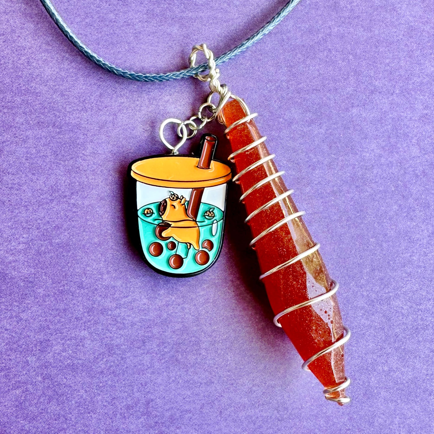 Capybara Charm Necklace