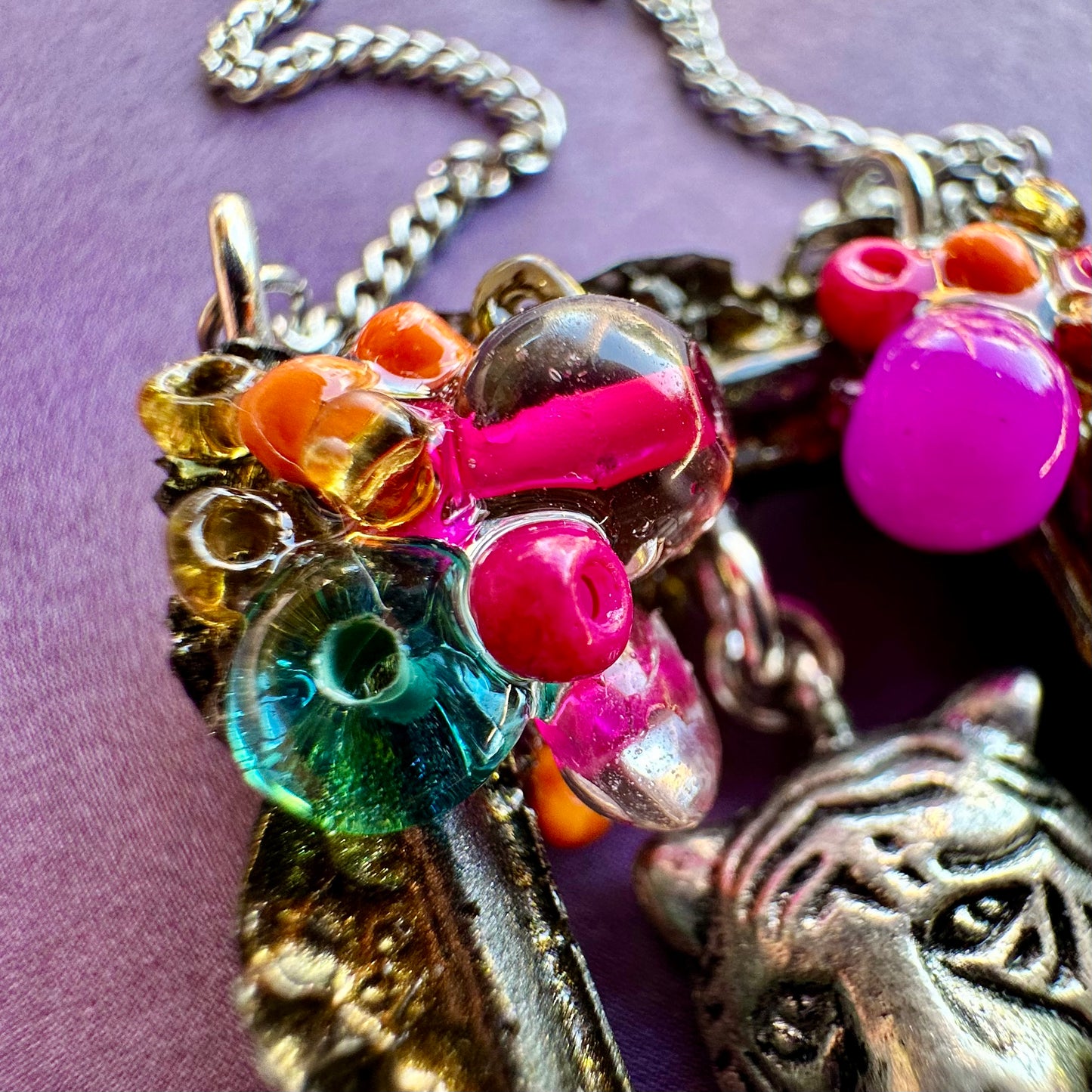 "Hear Me Roar" Frame Pendant Necklace