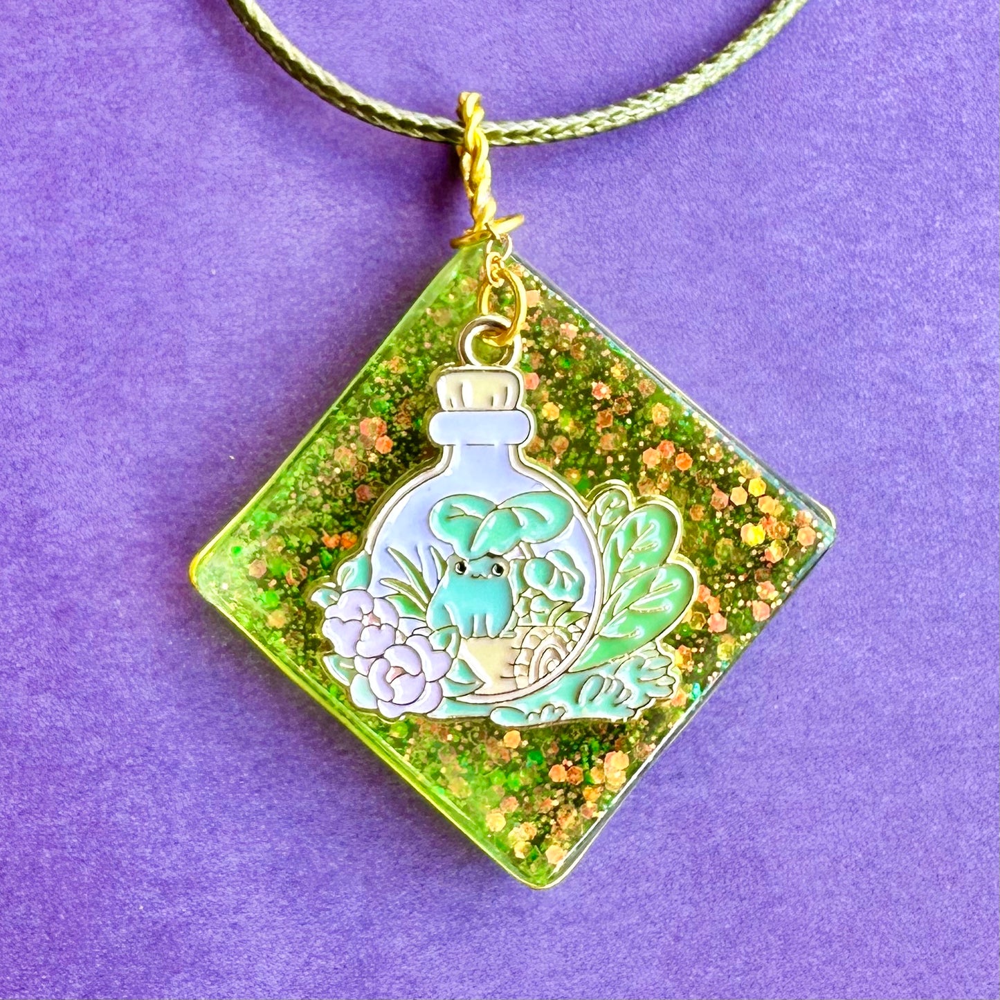 Froggy Potion Pendant Necklace