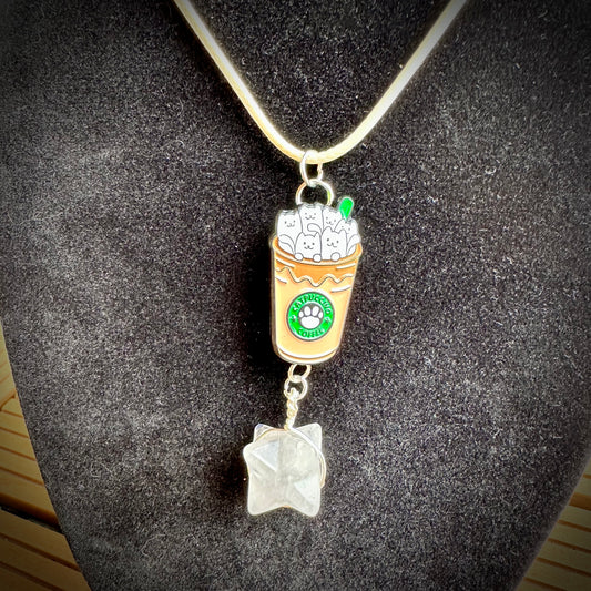 CATpuccino Charm Pendant Necklace