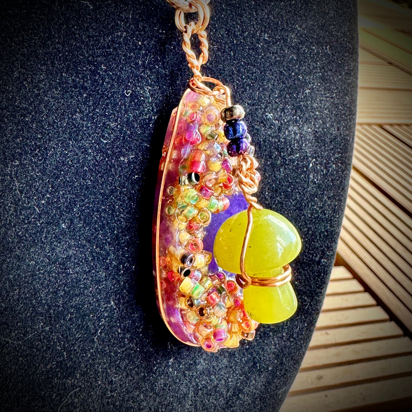Mushroom Fidget Pendant Necklace