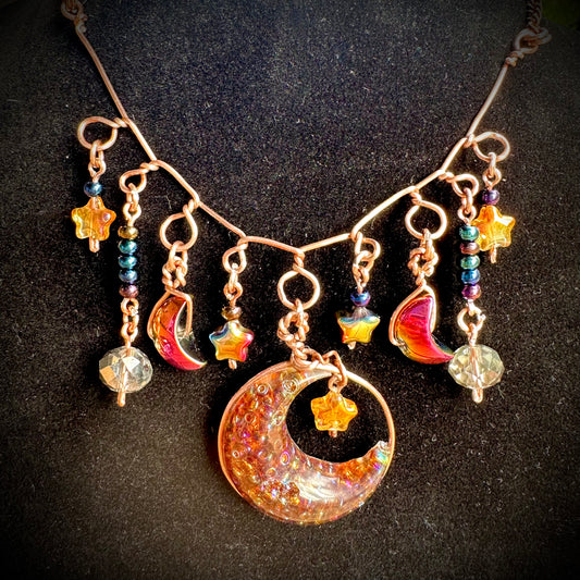 To the Moon and Back Charm Necklace