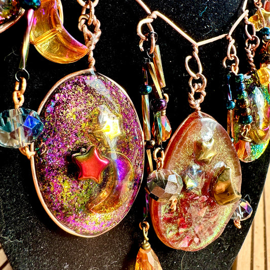 Galaxy Collar Charm Necklace