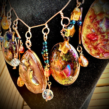 Galaxy Collar Charm Necklace