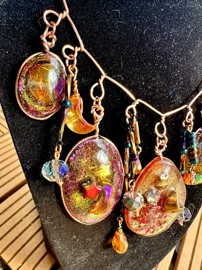 Galaxy Collar Charm Necklace