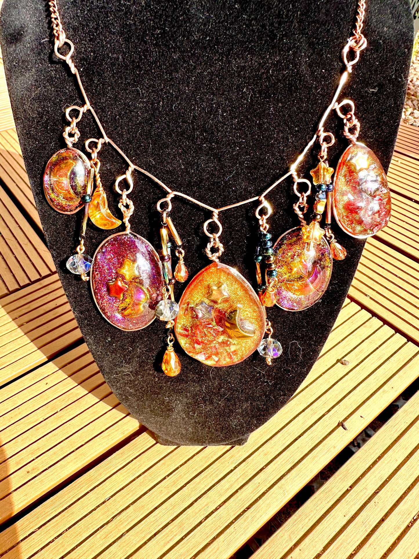 Galaxy Collar Charm Necklace