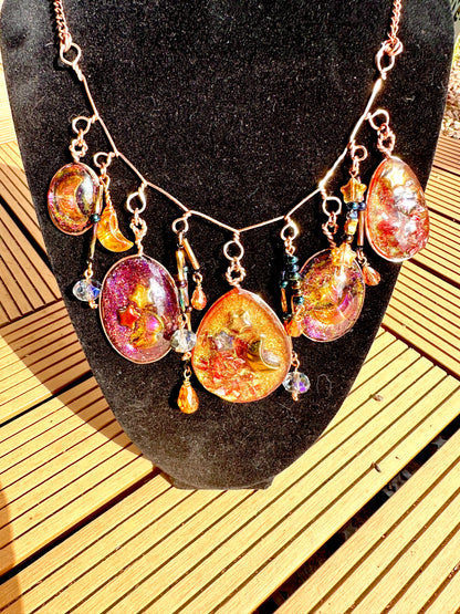 Galaxy Collar Charm Necklace