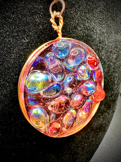 Pink Bubbles Rave Pendant