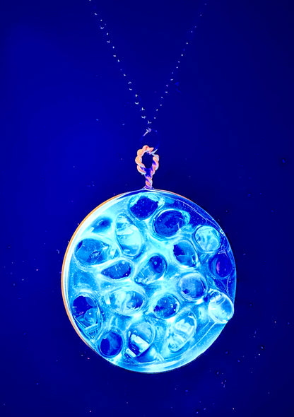 Pink Bubbles Rave Pendant